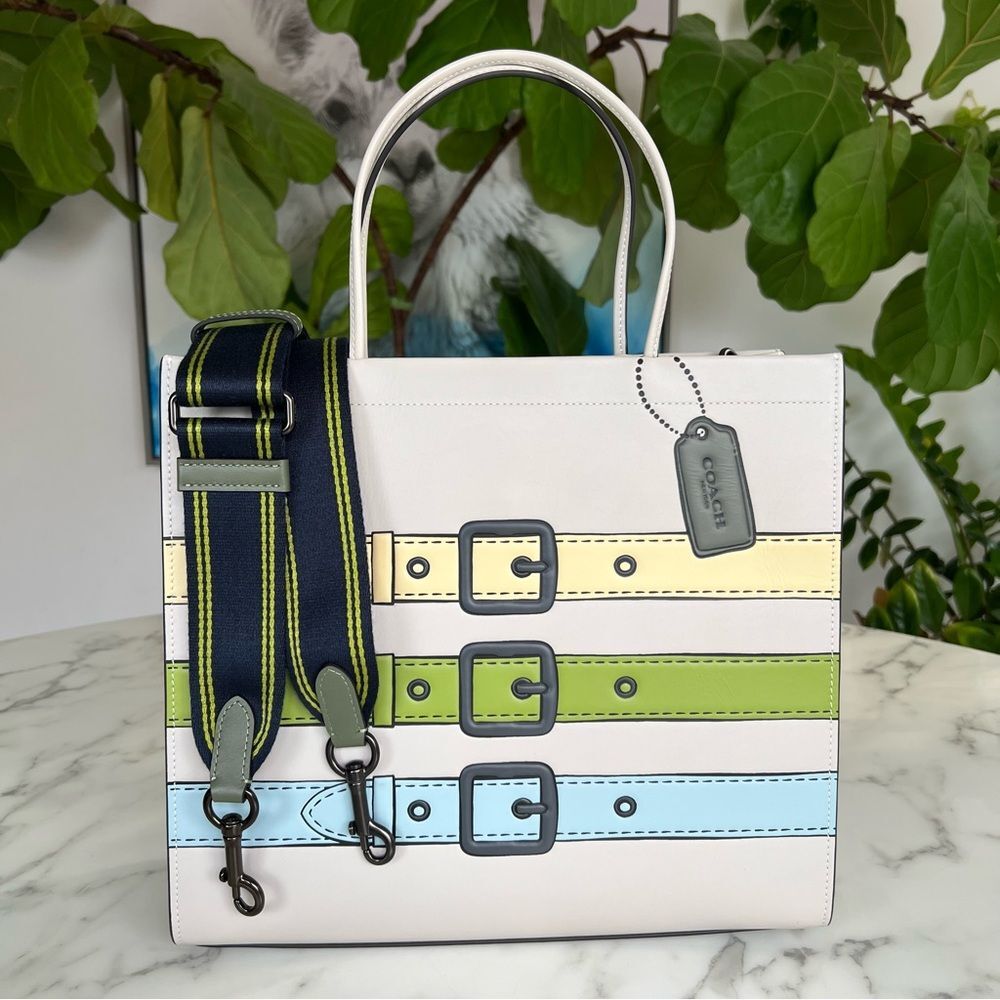 NWT Coach Cashin Carry 32 Trompe L’oeil C9724 Spring 2022 Runway Collection - Picture 14 of 16